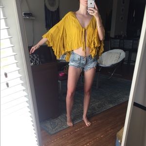 Yellow Flare Top